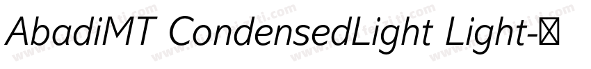 AbadiMT CondensedLight Light字体转换